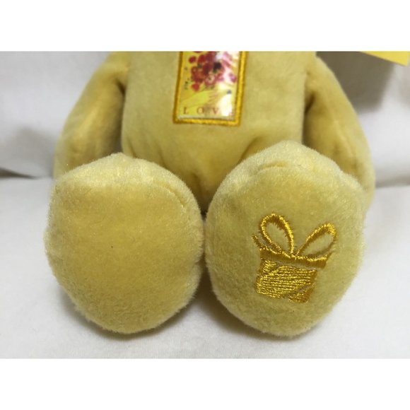 USPS Love Bouquet Stamp Bear Bean Plush Heart NEW - Picture 5 of 10